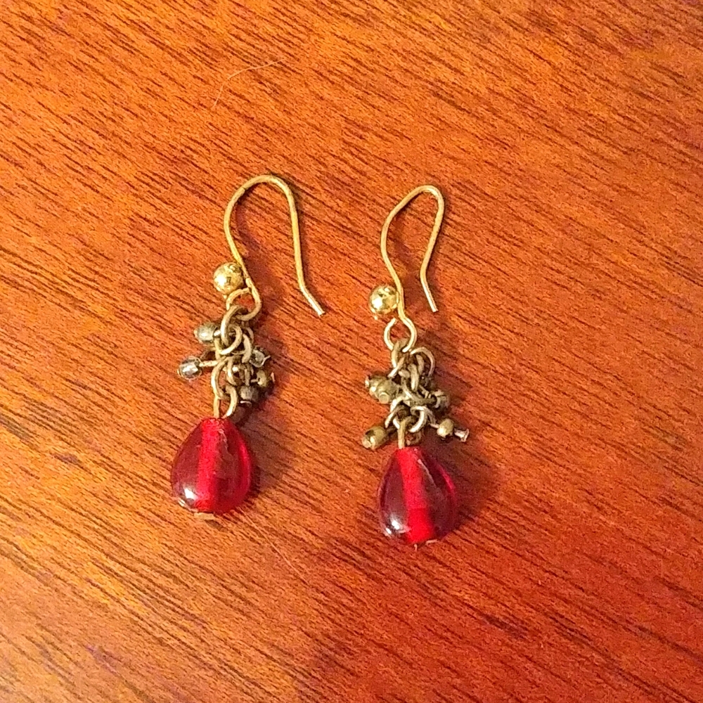 Red Dangle Earrings 💐3 for 15💐